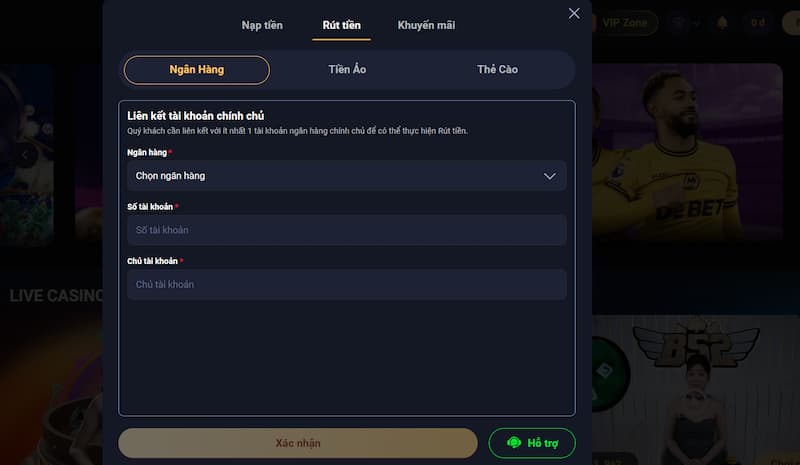 Nạp tiền rút tiền Kingbet86 thủ tục đơn giản, phê duyệt nhanh 2 rút tiền Kingbet86 qua ngân hàng