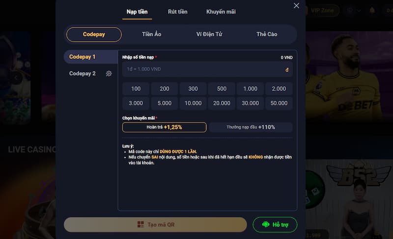 Nạp tiền rút tiền Kingbet86 thủ tục đơn giản, phê duyệt nhanh 1 Nạp tiền Kingbet86