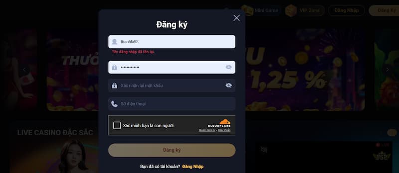 Thông tin mở tài khoản Kingbet 86 